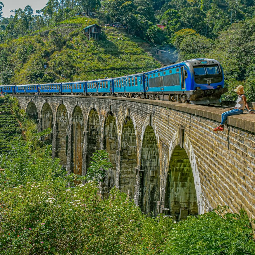 אחת מנסיעות הרכבת היפות בעולם, דרך גבעות התה אל אלה
